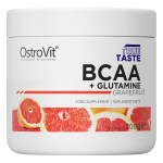 Амінокислота BCAA OstroVit BCAA + Glutamine, 200 грам Грейпфрут
