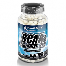 Амінокислота BCAA IronMaxx BCAAs + Glutamine 800, 130 капсул Амінокислота BCAA IronMaxx BCAAs + Glutamine 800, 130 капсул