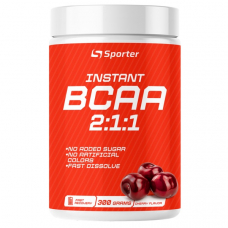 Амінокислота BCAA Sporter BCAA + Glutamine, 300 грам Вишня Амінокислота BCAA Sporter BCAA + Glutamine, 300 грам Вишня