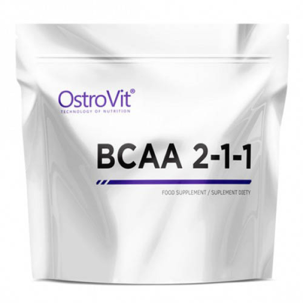 Амінокислота BCAA OstroVit BCAA 2:1:1, 500 грам Без смаку