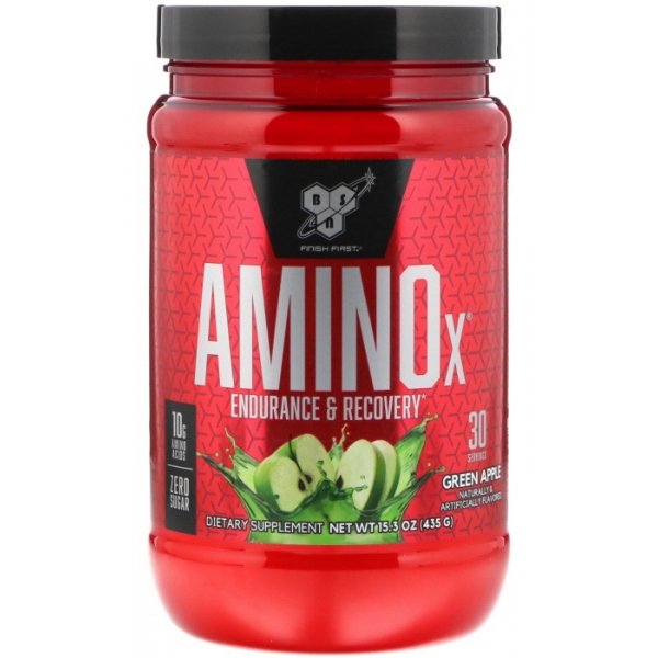 Амінокислота BCAA BSN Amino X, 435 грам Зелене яблуко