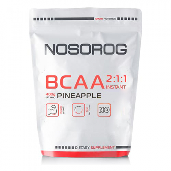 Амінокислота BCAA Nosorog BCAA 2:1:1, 400 грам Гранат