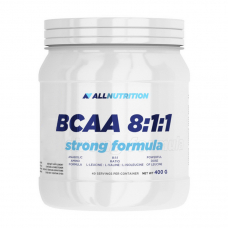 Амінокислота BCAA AllNutrition BCAA 8:1:1 Strong Formula, 400 грам Чорна смородина Амінокислота BCAA AllNutrition BCAA 8:1:1 Strong Formula, 400 грам Чорна смородина