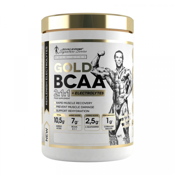 Амінокислота BCAA Kevin Levrone Gold BCAA 2:1:1 + Electrolytes, 375 грам Апельсин