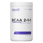 Амінокислота BCAA OstroVit BCAA 2:1:1, 400 грам Без смаку