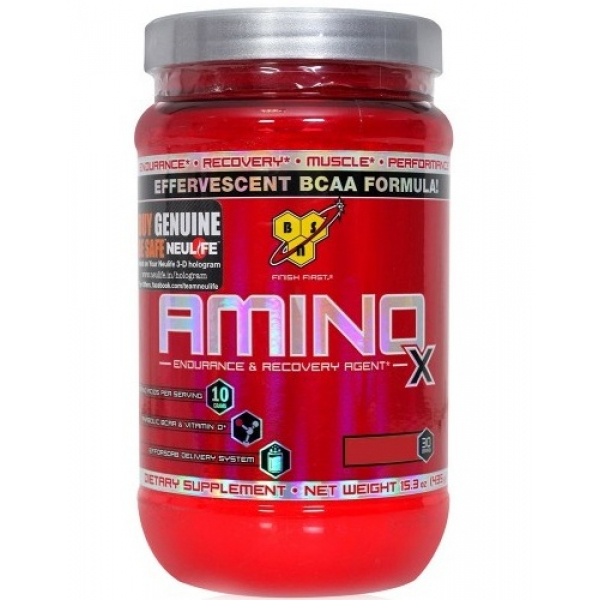 Амінокислота BCAA BSN Amino X, 435 грам Полуниця