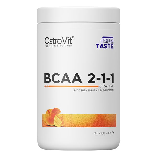 Амінокислота BCAA OstroVit BCAA 2:1:1, 400 грам Апельсин