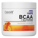 Амінокислота BCAA OstroVit BCAA + Glutamine, 200 грам Апельсин