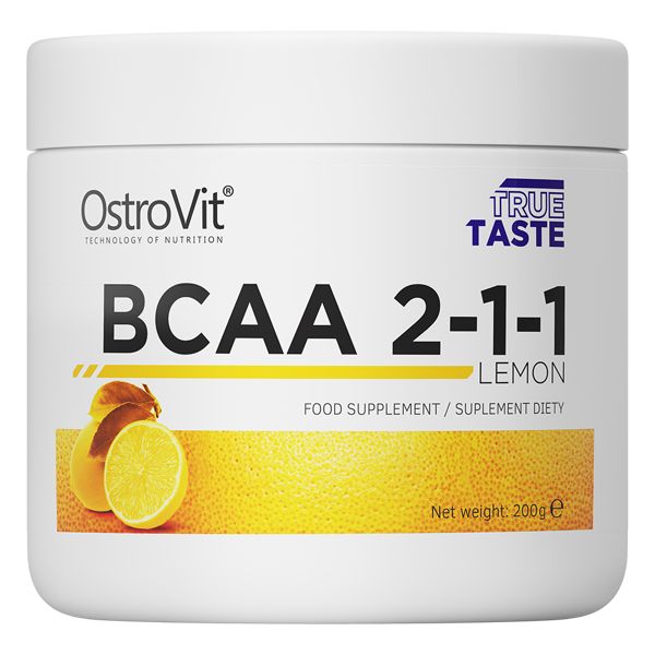 Амінокислота BCAA OstroVit BCAA 2:1:1, 200 грам Лимон