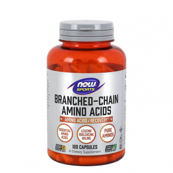 Амінокислота BCAA NOW Branched Chain Amino Acids, 120 капсул