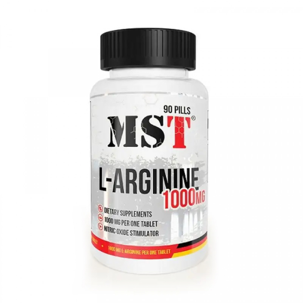 Амінокислота MST L-Arginine 1000 mg, 90 таблеток