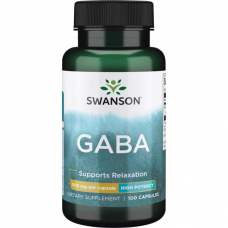 Амінокислота Swanson GABA 250 mg, 60 капсул Амінокислота Swanson GABA 250 mg, 60 капсул