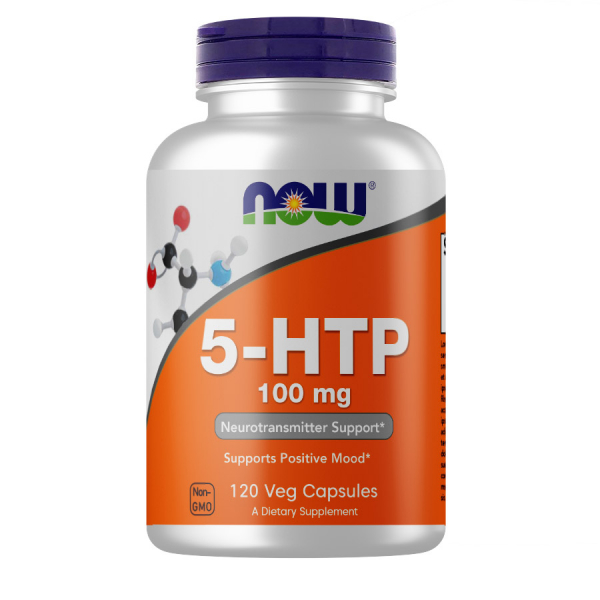 Амінокислота NOW 5-HTP 100 mg, 120 вегакапсул