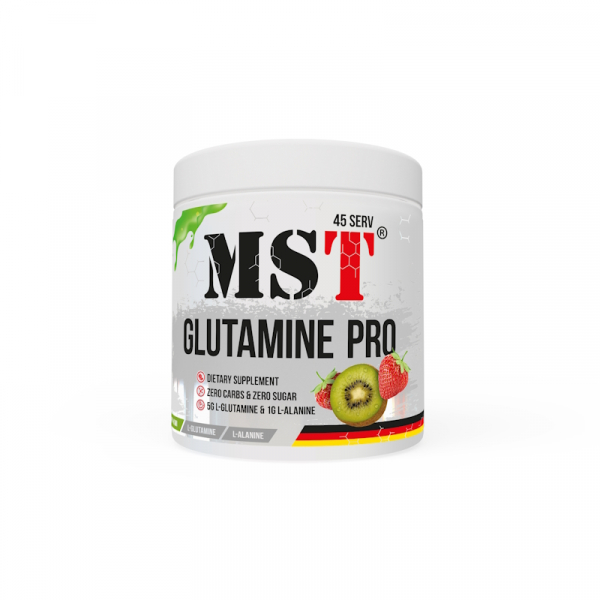 Амінокислота MST Glutamine Pro, 315 грам Полуниця-ківі