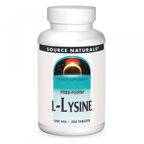 Амінокислота Source Naturals L-Lysine 500 mg, 250 таблеток