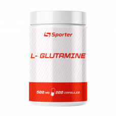 Амінокислота Sporter L-Glutamine 500 mg, 200 капсул Амінокислота Sporter L-Glutamine 500 mg, 200 капсул
