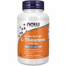 Амінокислота NOW L-Theanine 200 mg, 120 вегакапсул Амінокислота NOW L-Theanine 200 mg, 120 вегакапсул