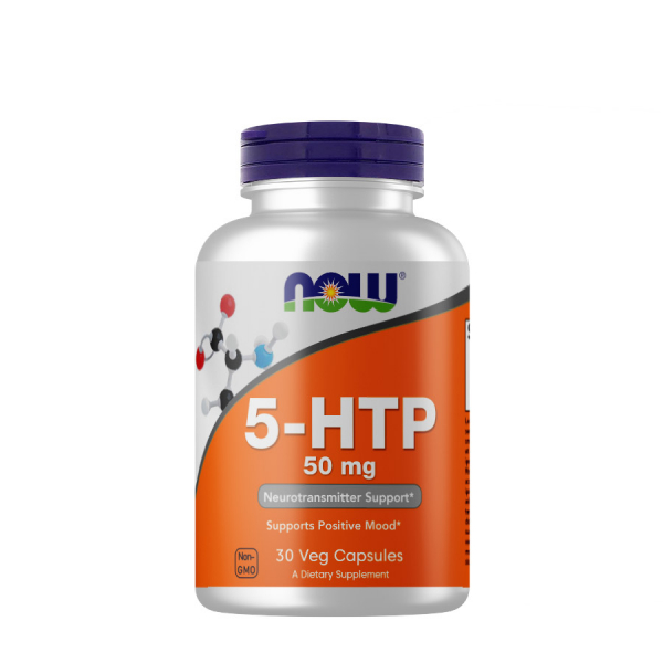 Амінокислота NOW 5-HTP 50 mg, 30 вегакапсул