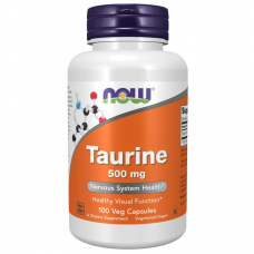 Амінокислота NOW Taurine 500 mg, 100 вегакапсул Амінокислота NOW Taurine 500 mg, 100 вегакапсул