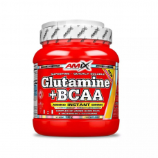 Амінокислота Amix Nutrition L-Glutamine+ BCAA, 530 грам Апельсиновий фреш