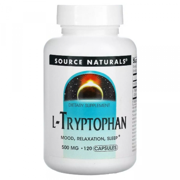 Амінокислота Source Naturals L-Tryptophan 500 mg, 120 капсул