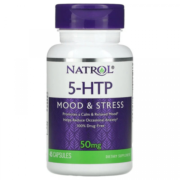 Амінокислота Natrol 5-HTP 50 mg, 45 капсул