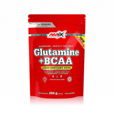 Амінокислота Amix Nutrition L-Glutamine+ BCAA, 250 грам Манго