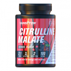 Амінокислота Vansiton Citrulline Malate, 300 грам Лісові ягоди Амінокислота Vansiton Citrulline Malate, 300 грам Лісові ягоди