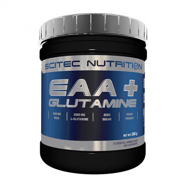 Амінокислота Scitec EAA + Glutamine, 300 грам Рожевий лимонад