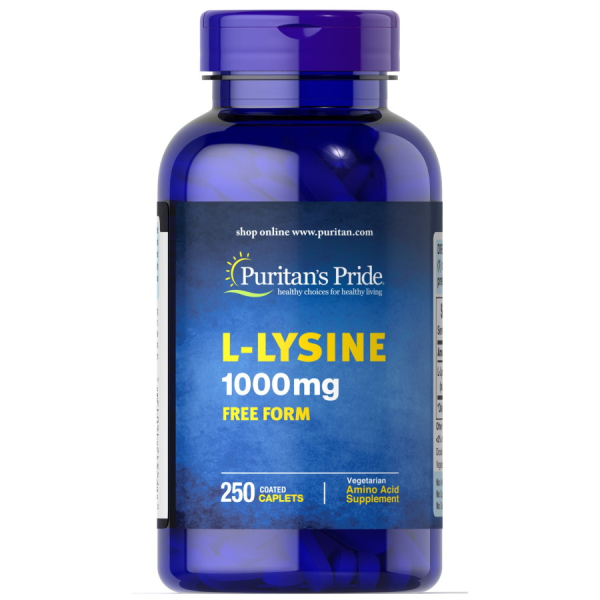 Амінокислота Puritan's Pride L-Lysine 1000 mg, 250 каплет