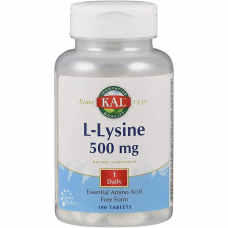 Амінокислота KAL L-Lysine 500 mg, 100 таблеток