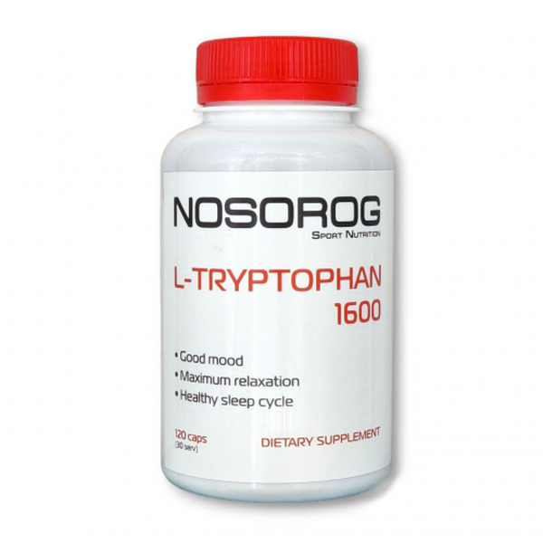 Амінокислота Nosorog L-Tryptophan 1600, 120 капсул