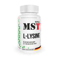 Амінокислота MST L-Lysine 1000, 90 таблеток Амінокислота MST L-Lysine 1000, 90 таблеток