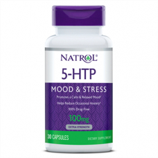 Амінокислота Natrol 5-HTP 100 mg, 30 капсул Амінокислота Natrol 5-HTP 100 mg, 30 капсул