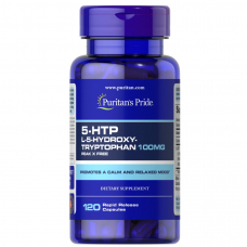 Амінокислота Puritan's Pride 5-HTP 100 mg, 120 капсул Амінокислота Puritan's Pride 5-HTP 100 mg, 120 капсул