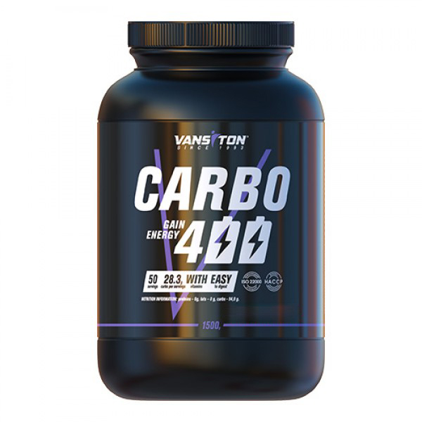 Гейнер Vansiton Carbo 400, 1.5 кг Полуниця