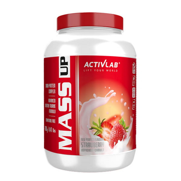 Гейнер ActivLab Mass Up, 2 кг Полуниця