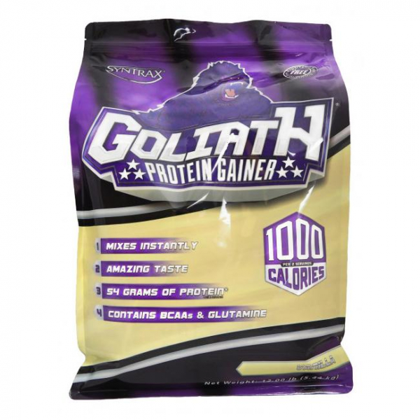 Гейнер Syntrax Goliath Protein Gainer, 5.44 кг Ваніль