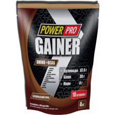 Гейнер Power Pro Gainer, 4 кг Бразильський горіх Гейнер Power Pro Gainer, 4 кг Бразильський горіх