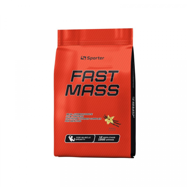 Гейнер Sporter Fast Mass, 1 кг Ваніль