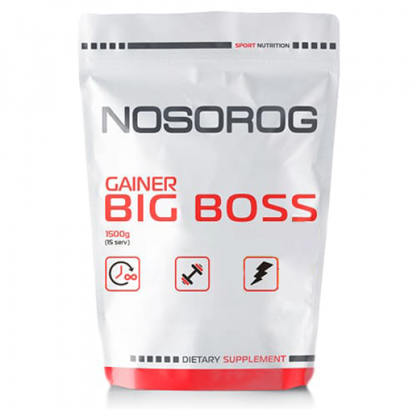 Гейнер Nosorog Big Boss Gainer, 1.5 кг Шоколад