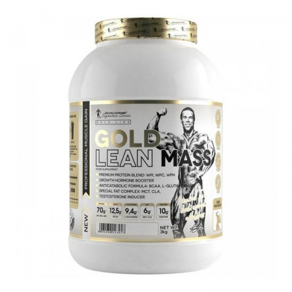 Гейнер Kevin Levrone Gold Lean Mass, 3 кг Полуниця