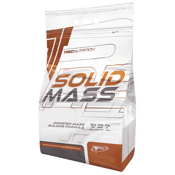 Гейнер Trec Nutrition Solid Mass, 3 кг Полуниця