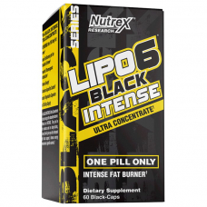 Жироспалювач Nutrex Research Lipo-6 Black Intense Ultra Concentrate, 60 капсул