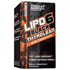 Жироспалювач Nutrex Research Lipo-6 Black Thyrolean, 60 капсул Жироспалювач Nutrex Research Lipo-6 Black Thyrolean, 60 капсул