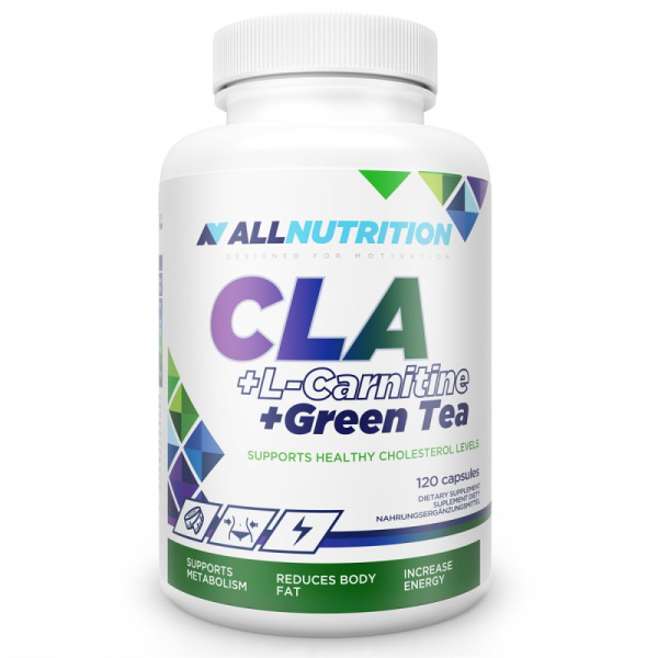 Жироспалювач AllNutrition CLA + L-Carnitine + Green Tea, 120 капсул