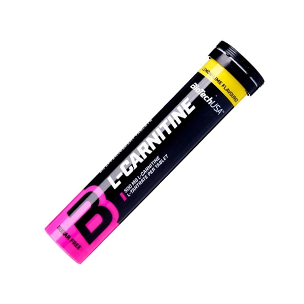 Жироспалювач BioTech L-Carnitine, 20 шипучих таблеток Лимон