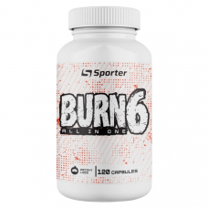 Жироспалювач Sporter Burn 6 All in One, 120 капсул