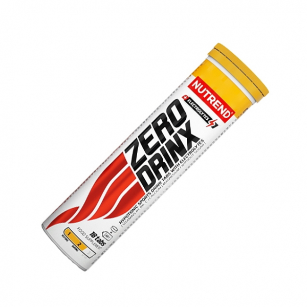 Ізотонік Nutrend Zero Drinx, 18 шипучих таблеток Апельсин