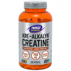 Креатин NOW Kre-Alkalyn Creatine, 240 капсул